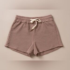 Project Social T Knit Lounge Shorts Small Mauve Soft Functional Drawstring EUC